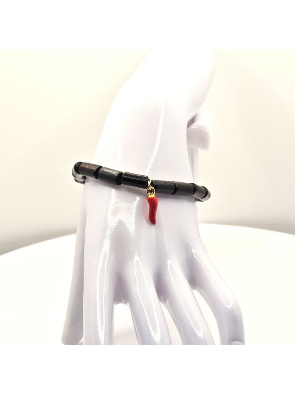 Black Pepper Bracelet, Lucky Charm Bracelet, Protection Bracelet, Black Beaded